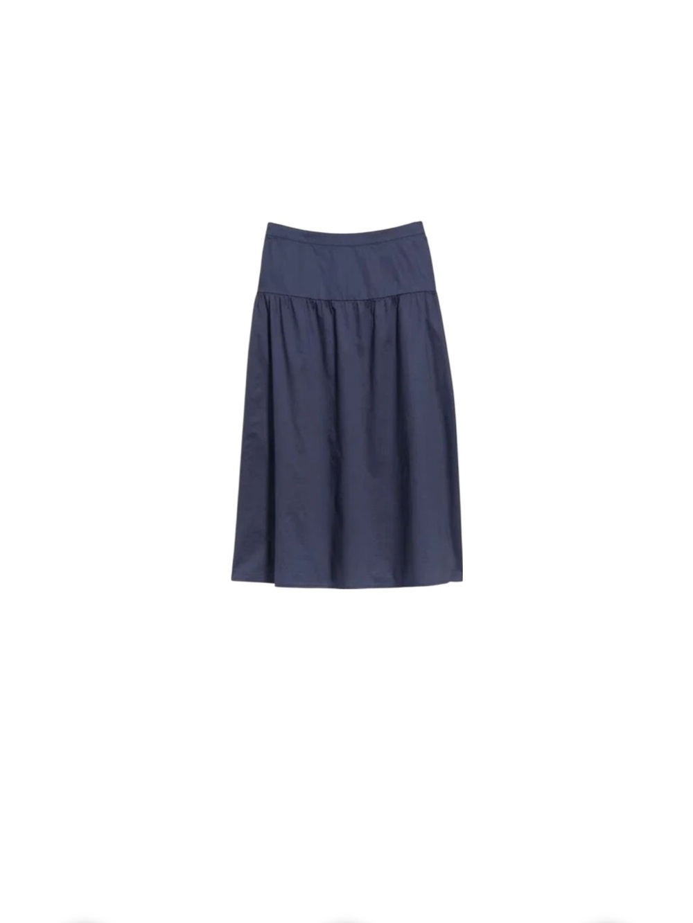 Old Navy Navy Gathered Midi Skirt